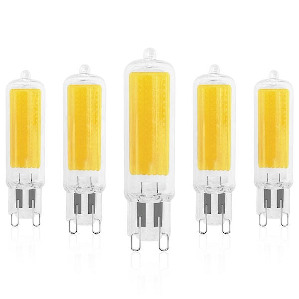 Luxrite G9 LED Light Bulbs 4.5W 50W Equivalent 450LM 4000K Cool White Dimmable Glass Bi-Pin Base, 5PK LR24693-5PK - main